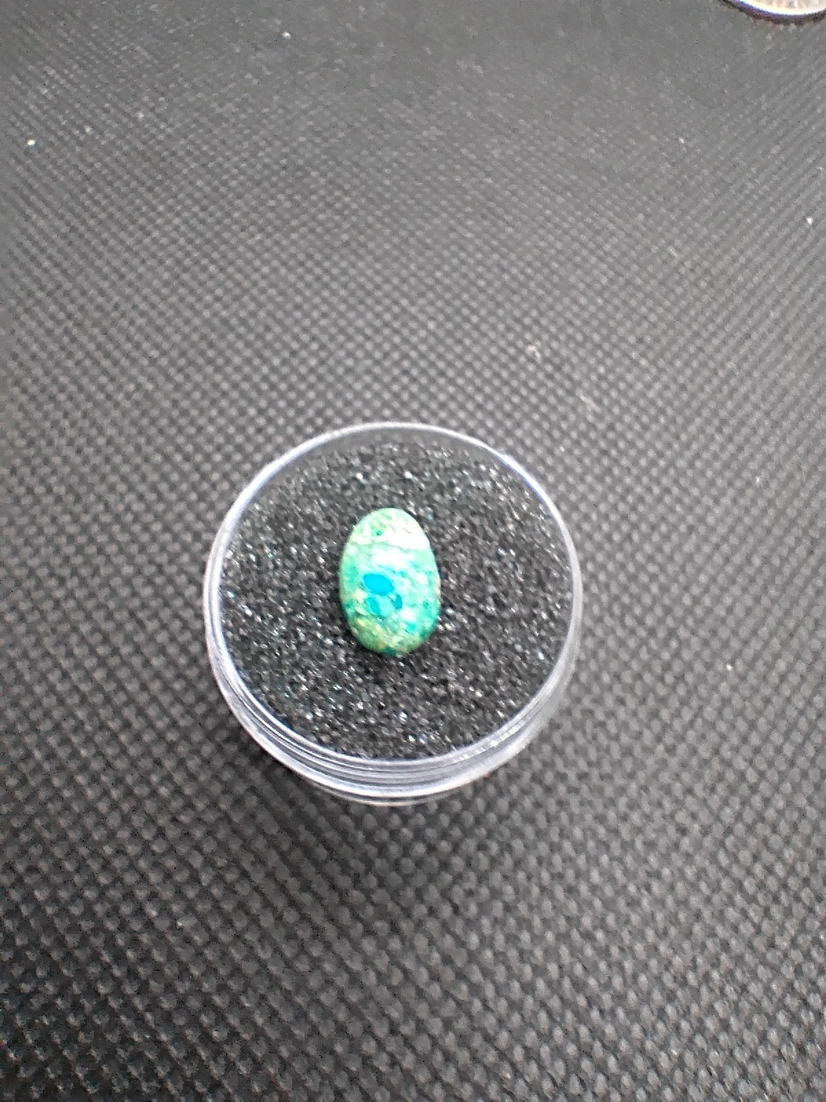 Turquoise Blue Peruvian Opal Cabochon – 1.35 ct, 10.5 × 7 × 3.5 mm