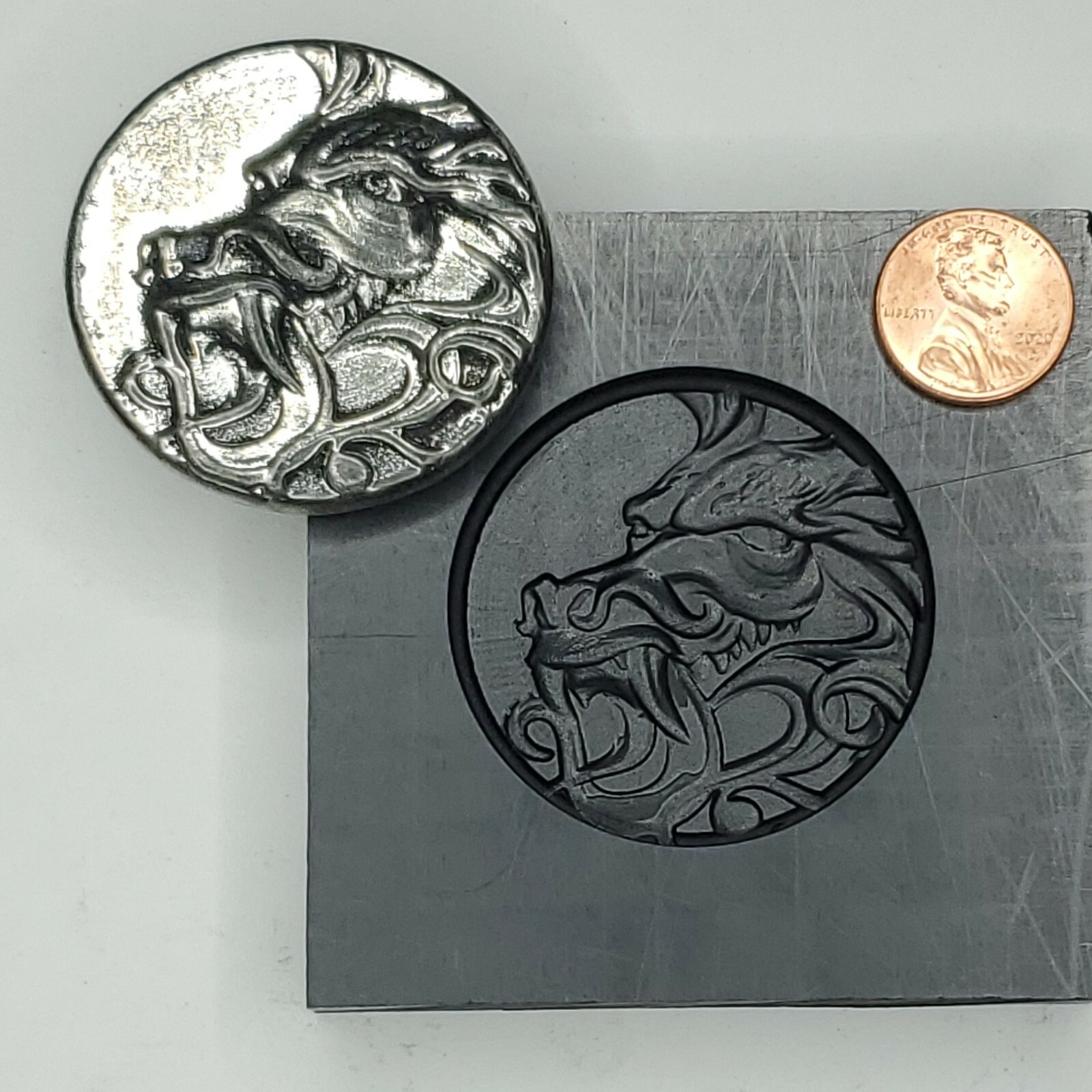 Dragon 3D Graphite Ingot Mold Gold Silver Copper Tin Melting Casting Refining