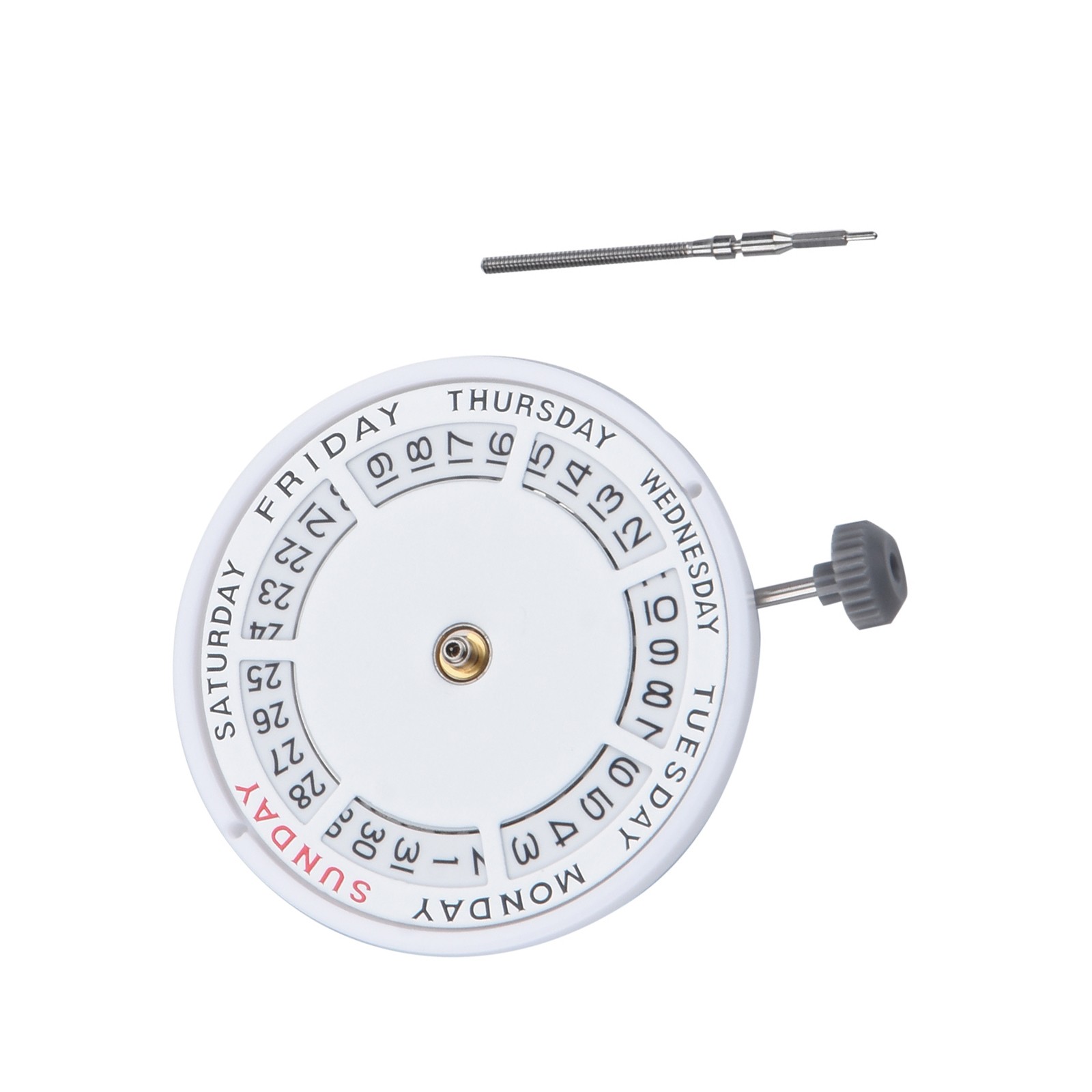 21 Jewels 3 Hands Double Calendar Mechanical Watch Movement For Miyota 8285