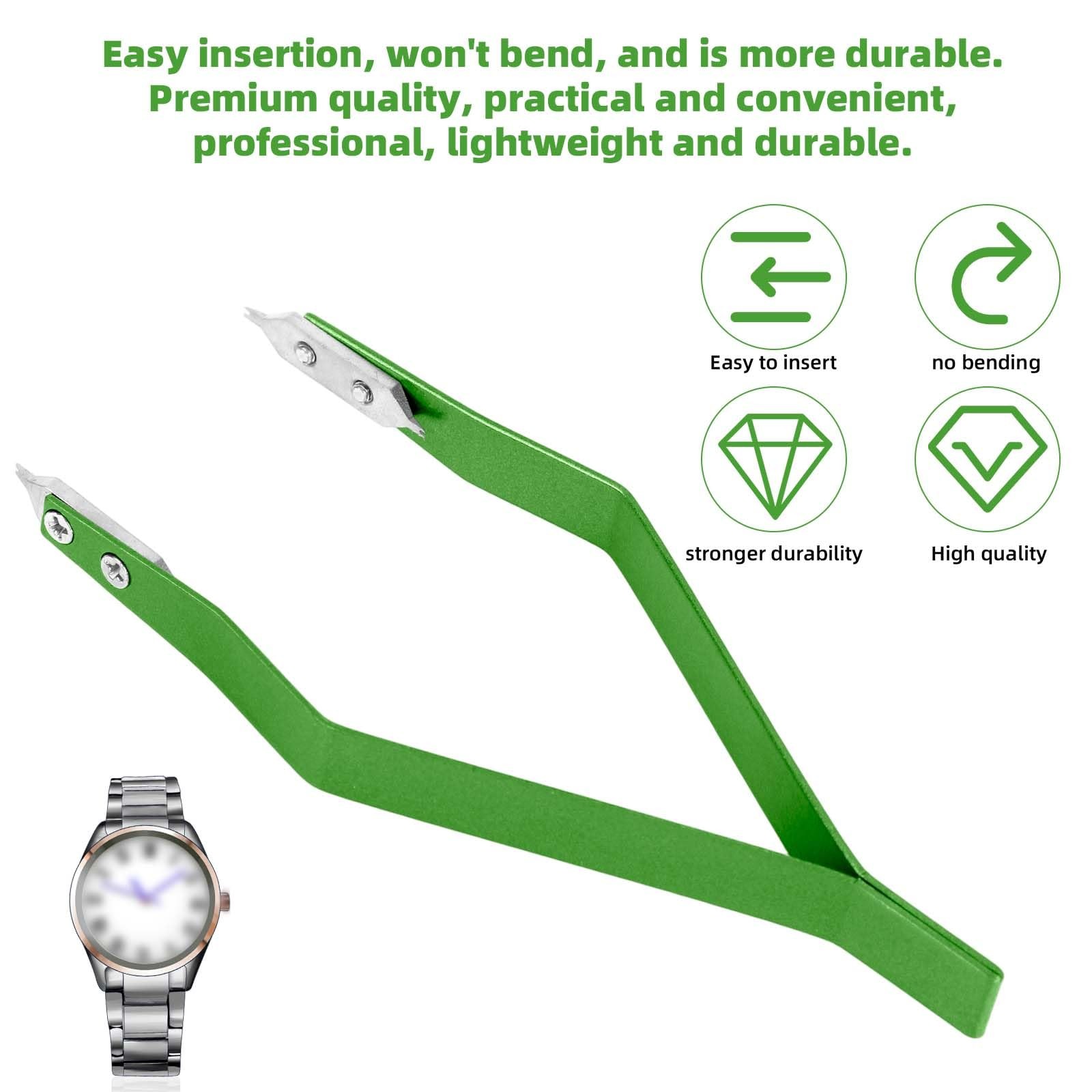 7825 Spring Bar Tweezer, Aluminum Alloy Spring Bar Pliers Lug Removal Fitting…