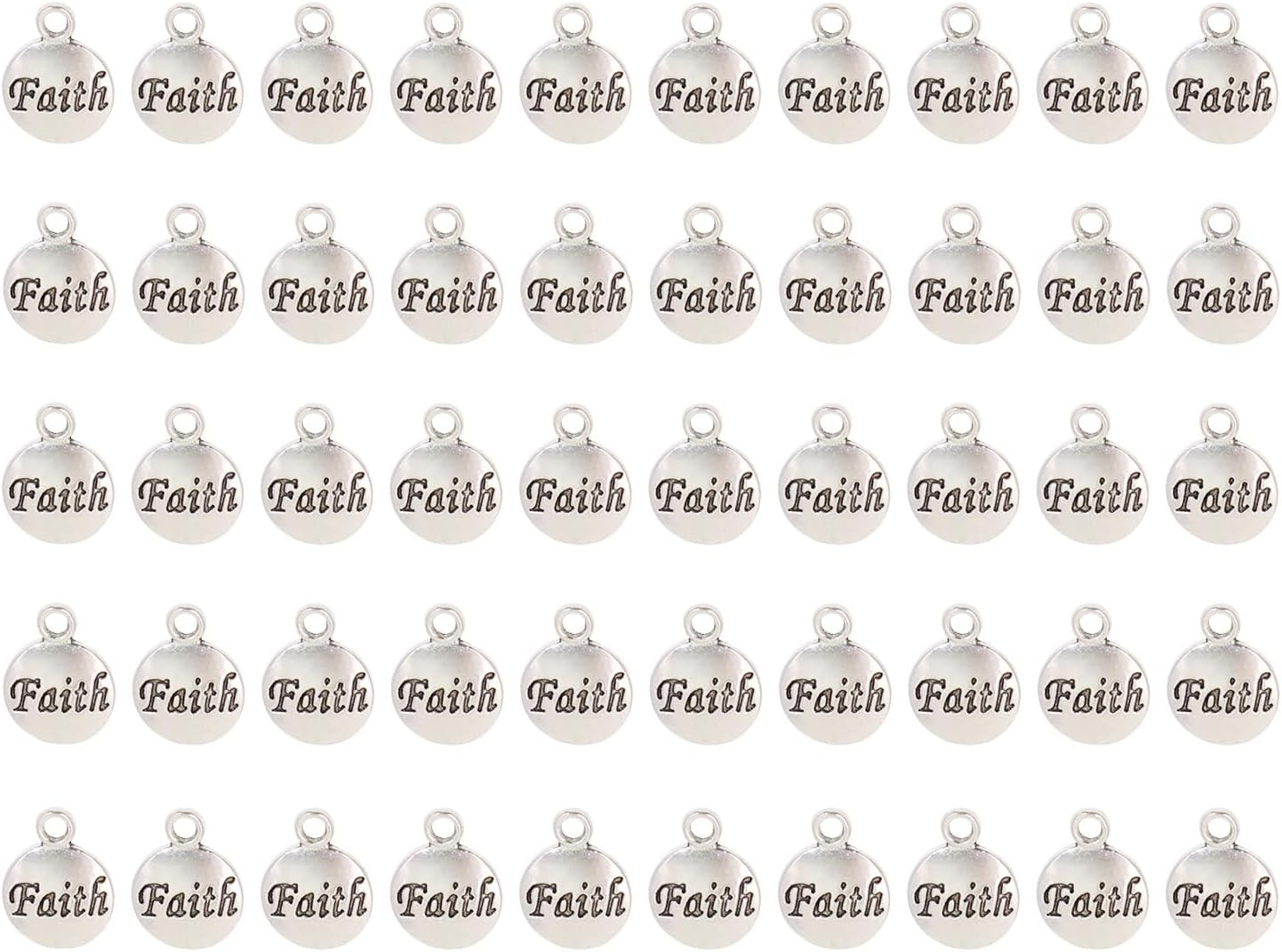 Faith Charms Inspiration Message Charms for DIY Necklace Earring Bracelet Pendan