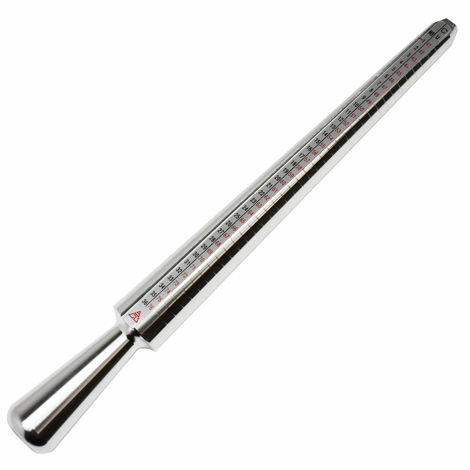 Metal Ring Sizer Gauge Mandrel Finger Sizing Measure Stick Standard Tool Sliver