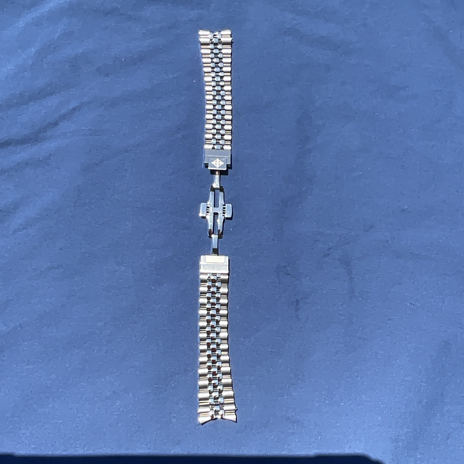 Zodiac, 5 link, Stainless Steel Bracelet Wristwatch Band, Unisex Adult, Silver