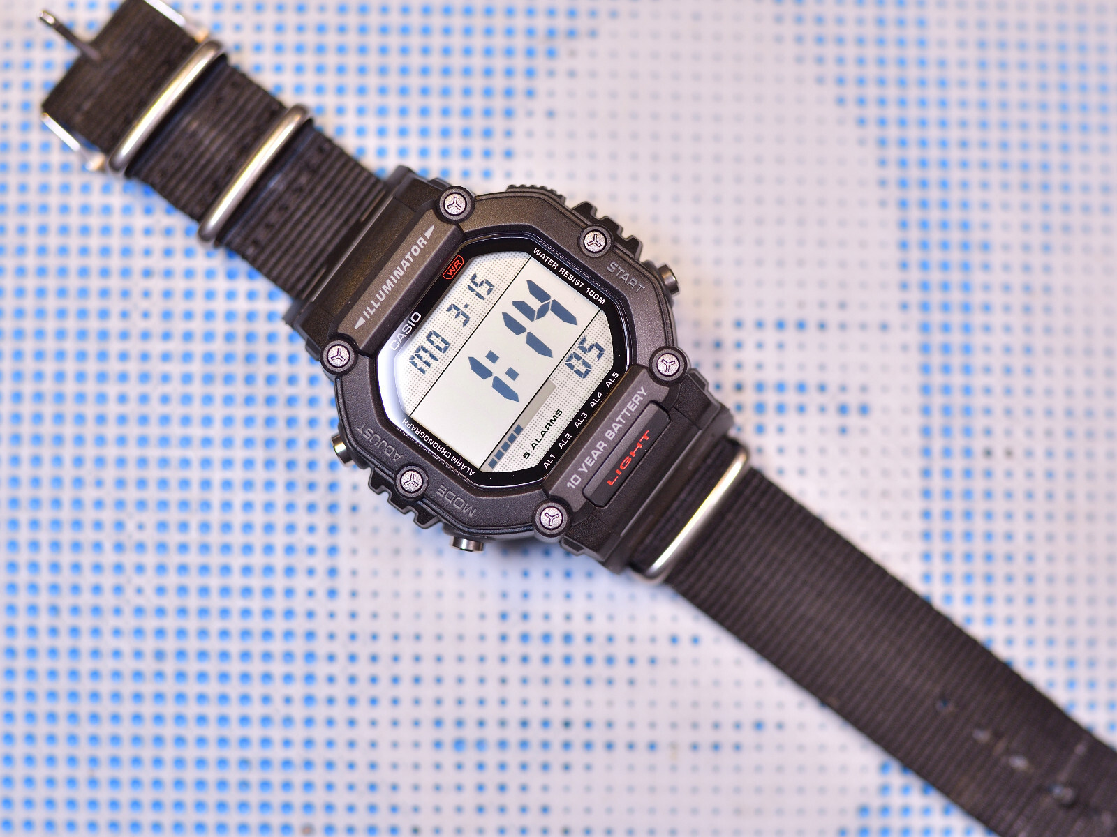 Tough Resin Strap Adapter For Casio AE1600 Digital Series Watch