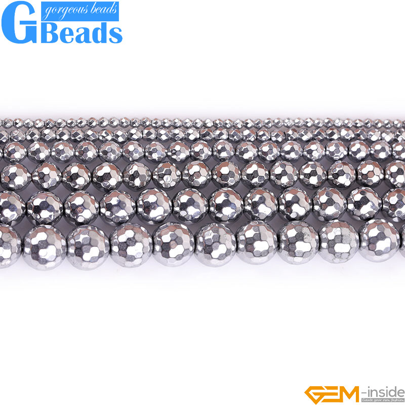 Golden Blue Rainbow Black Hematite Stone Smooth Round Wholesale 6mm 8mm gbeads