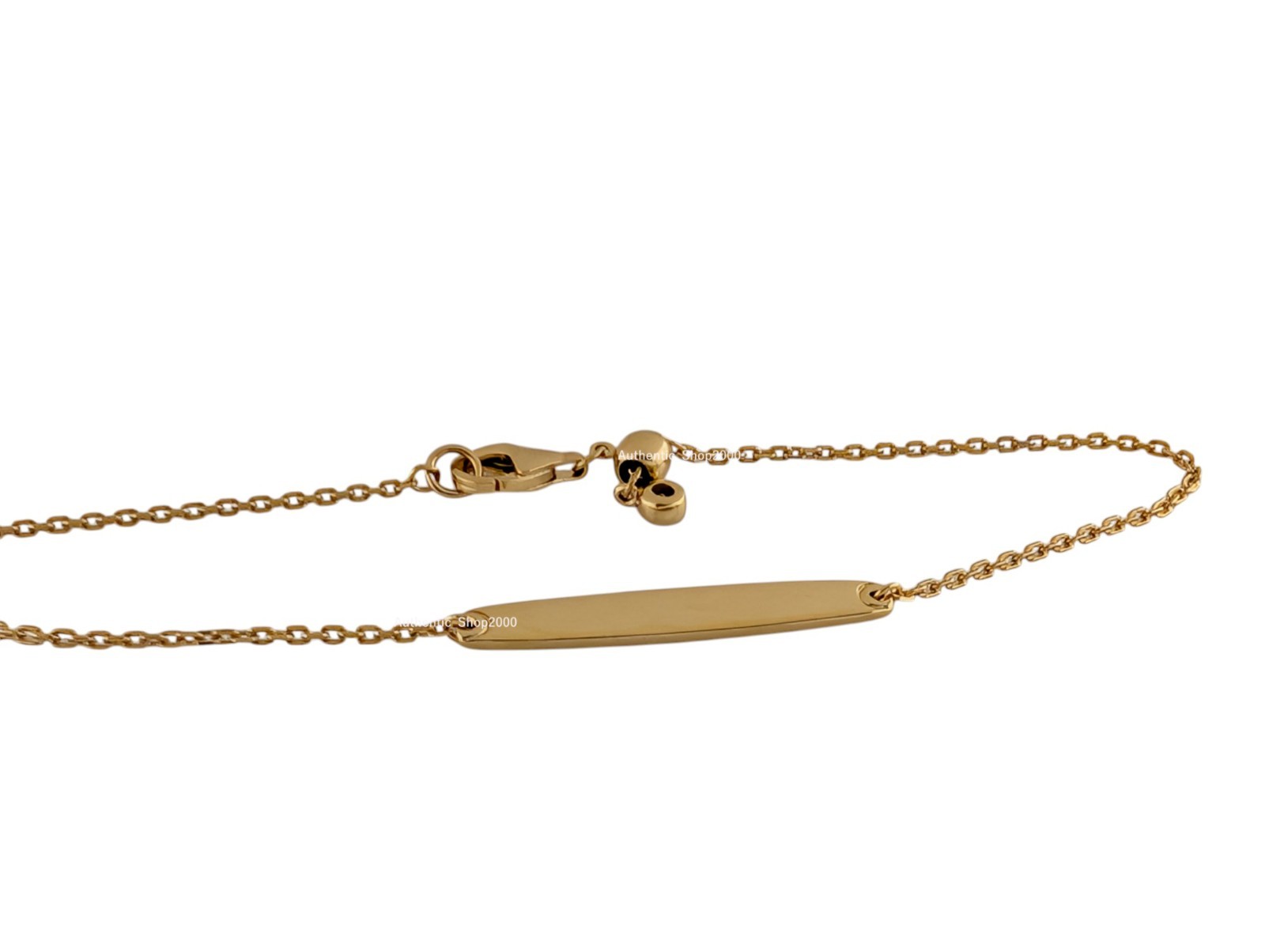 New 100% Authentic PANDORA 14K Minimal Engravable Bar Chain Bracelet 564010C01