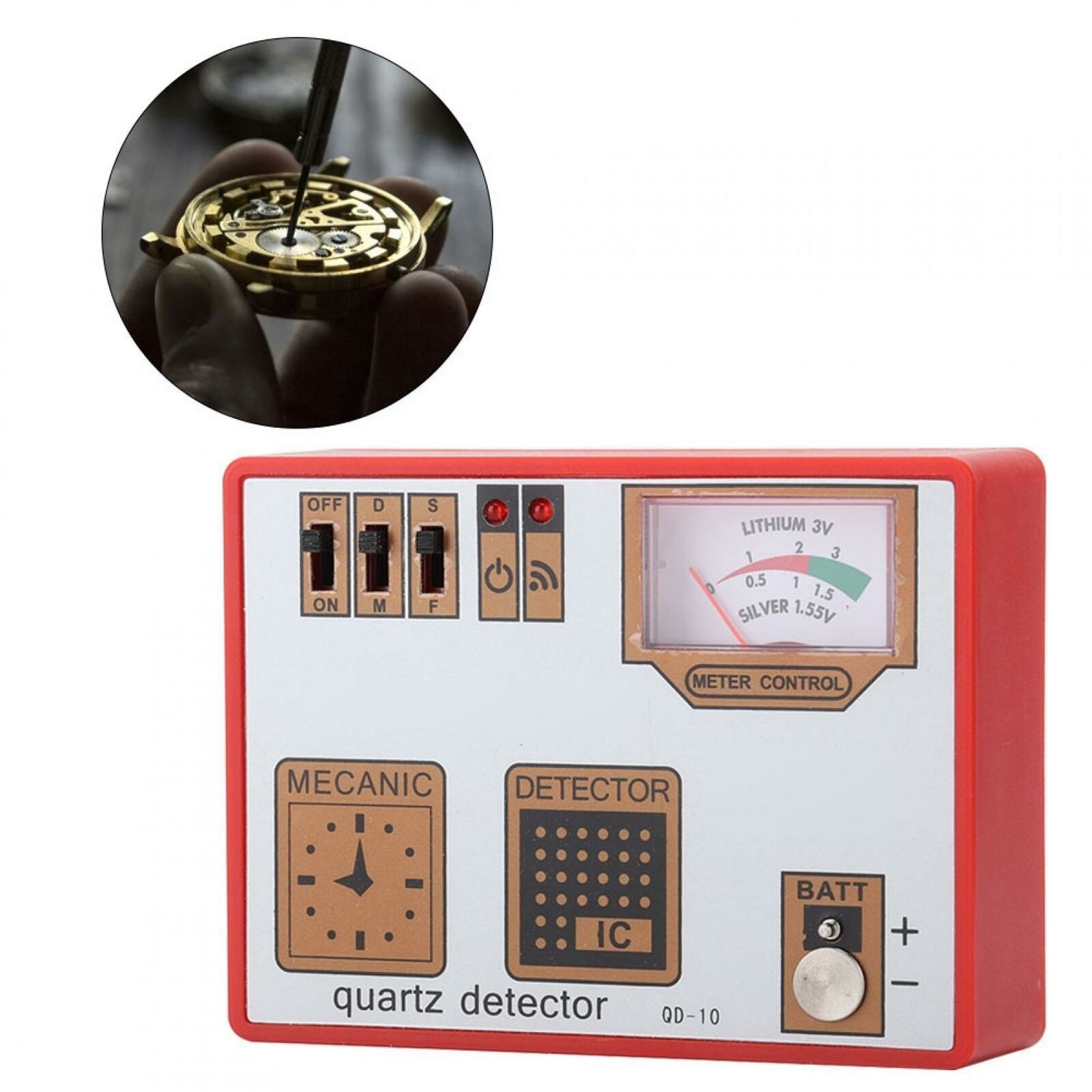 Universal Watch Demagnetizor Repair Tool Watchmaker Tester Detector Degausser