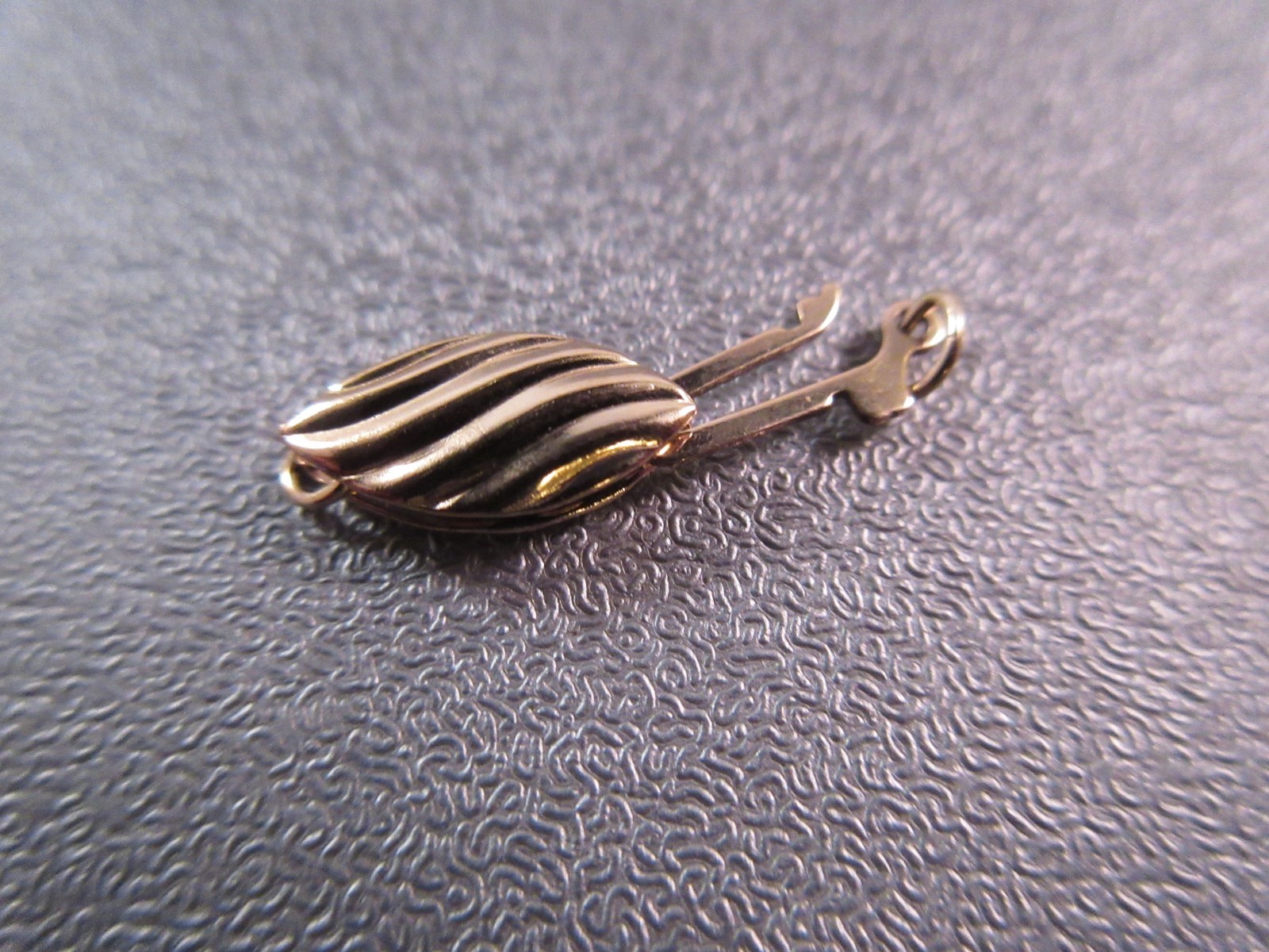 14K Gold Filled Brushed Fish Hook Clasp 1pc