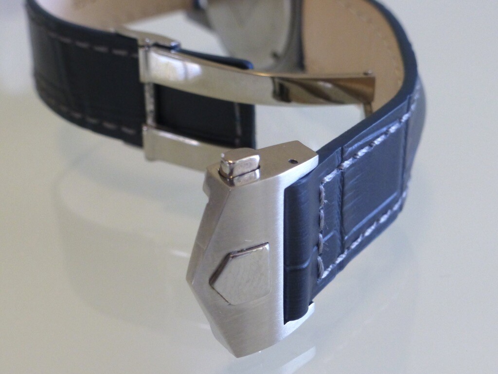 20 &22mm Leather Watch Band Strap with Clasp Compatible Tag Heuer Carrera Monaco