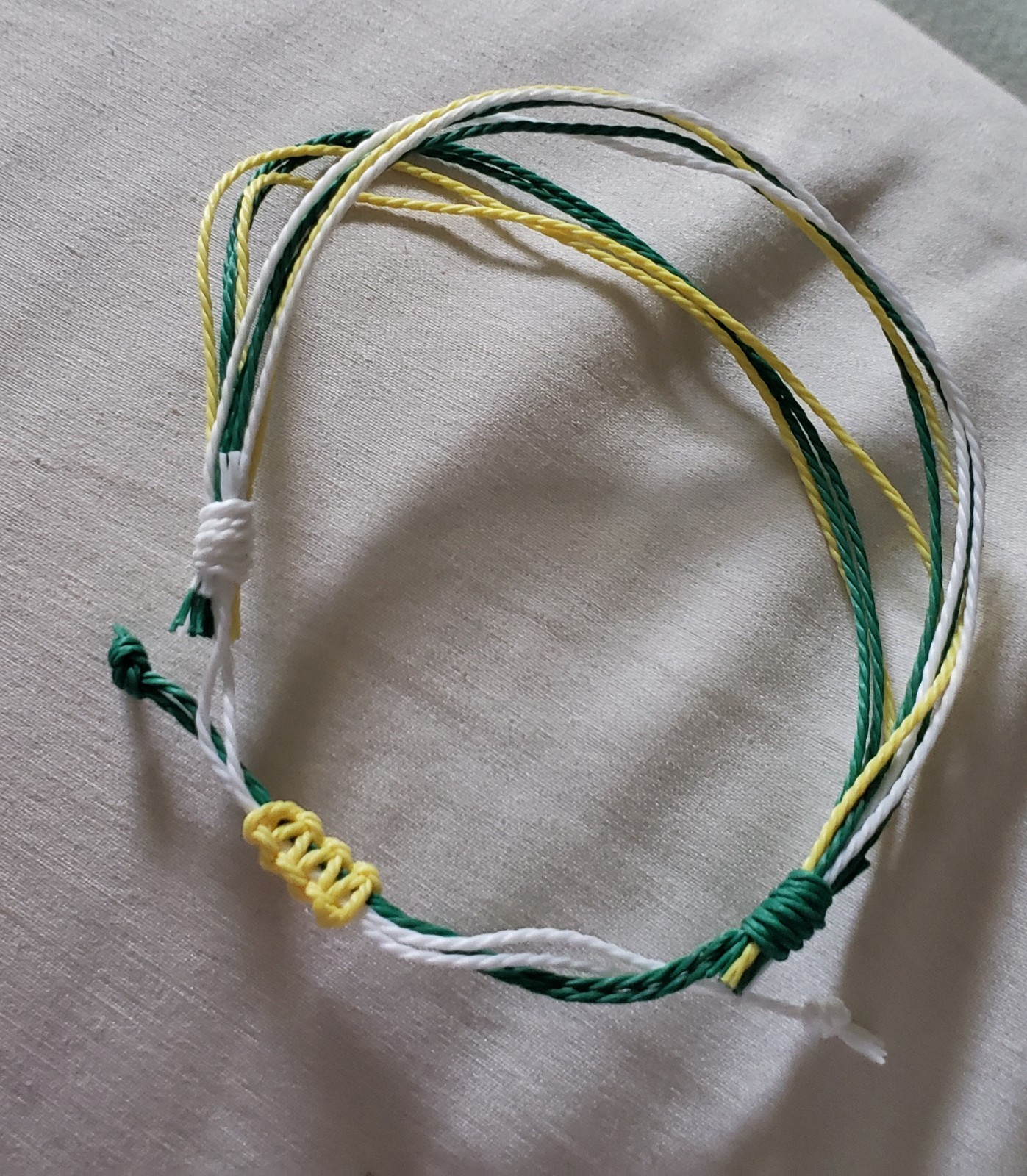 Multicolor Braided Cord Bracelet Adjustable Tie Closure No Stone