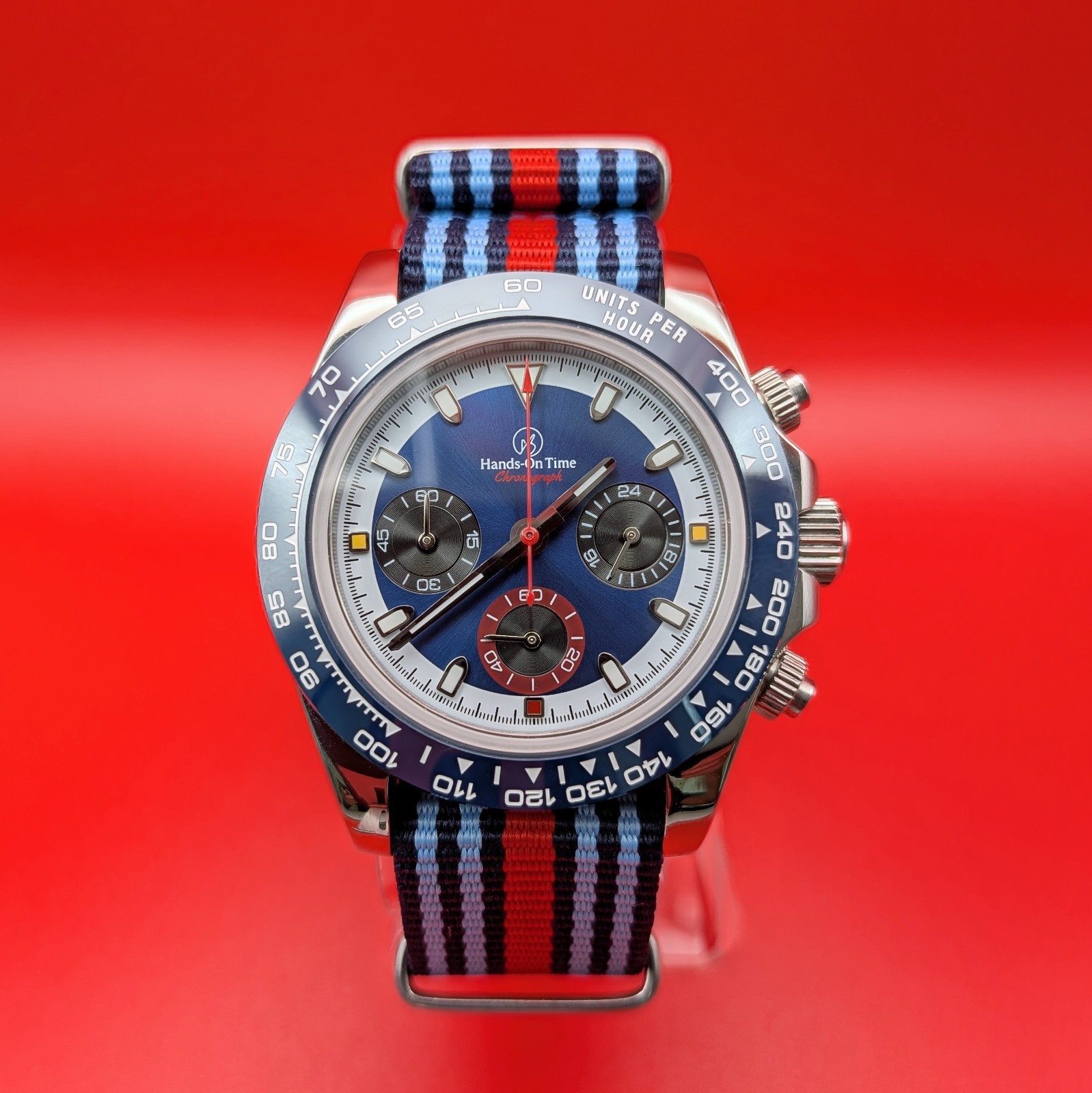 Hands On Time Watch | Martini Inspired | Seiko VK63 Movement