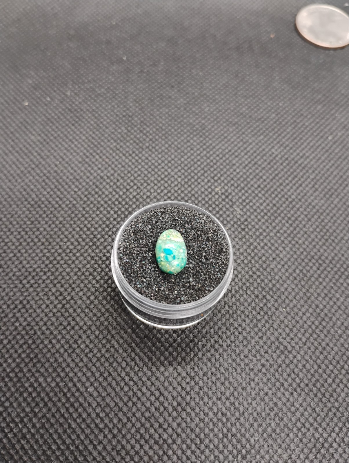 Turquoise Blue Peruvian Opal Cabochon – 1.35 ct, 10.5 × 7 × 3.5 mm