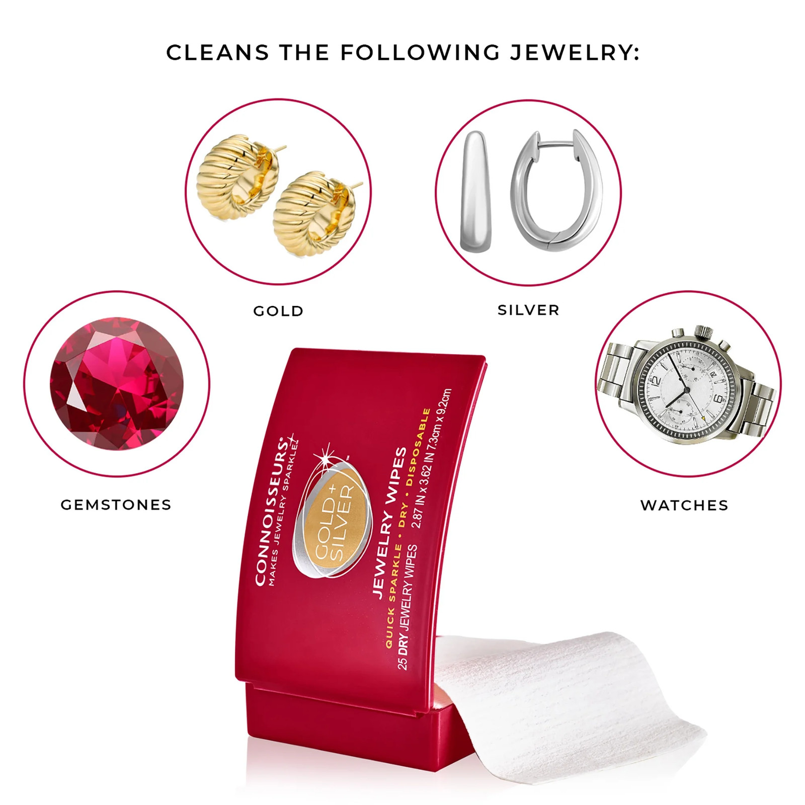 Disposable Wipes Clean and Polish Gold and Silver Jewelry