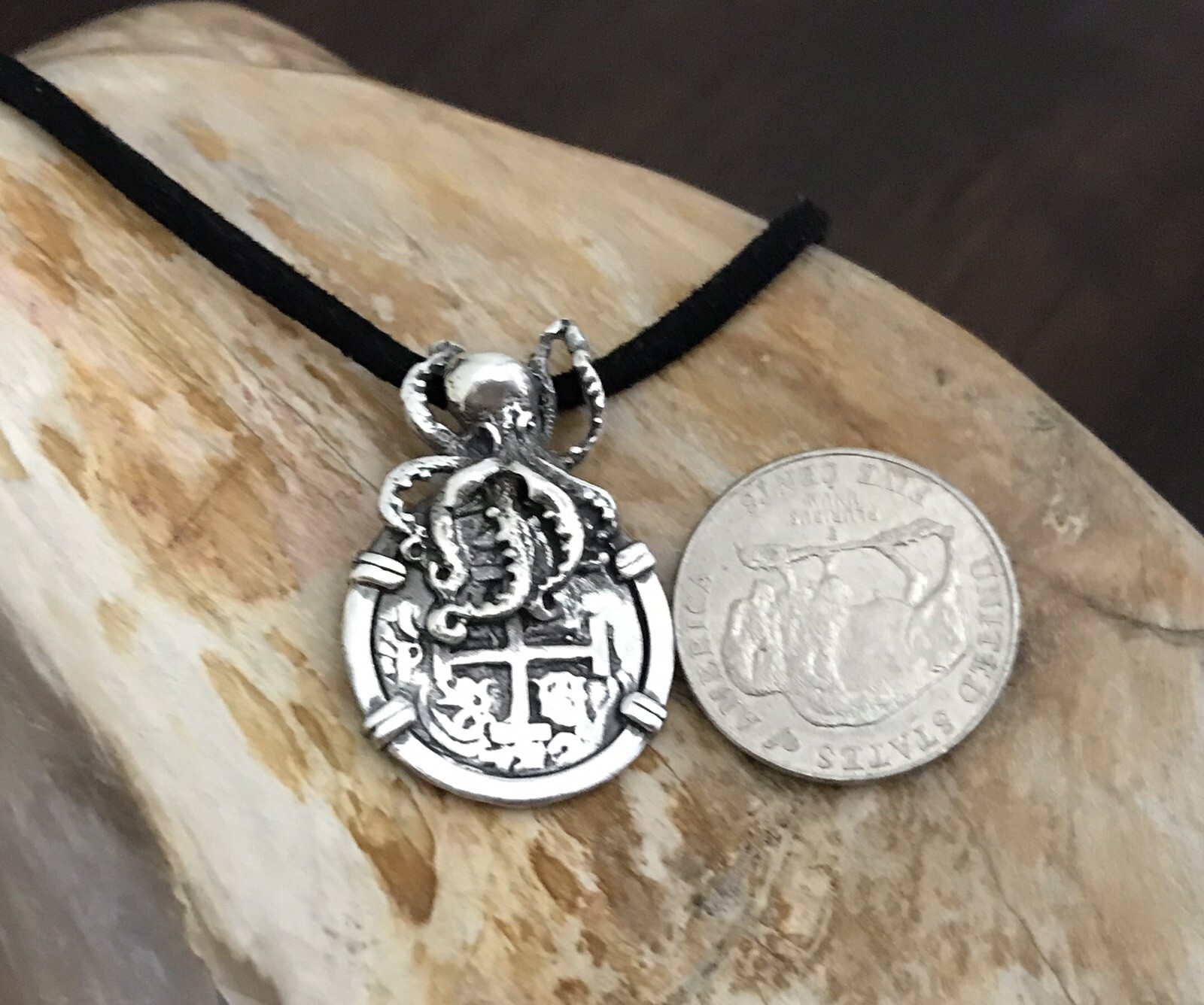 ATOCHA Coin Design 1600-1700 Era Octopus Sunken Treasure Shipwreck Jewelry