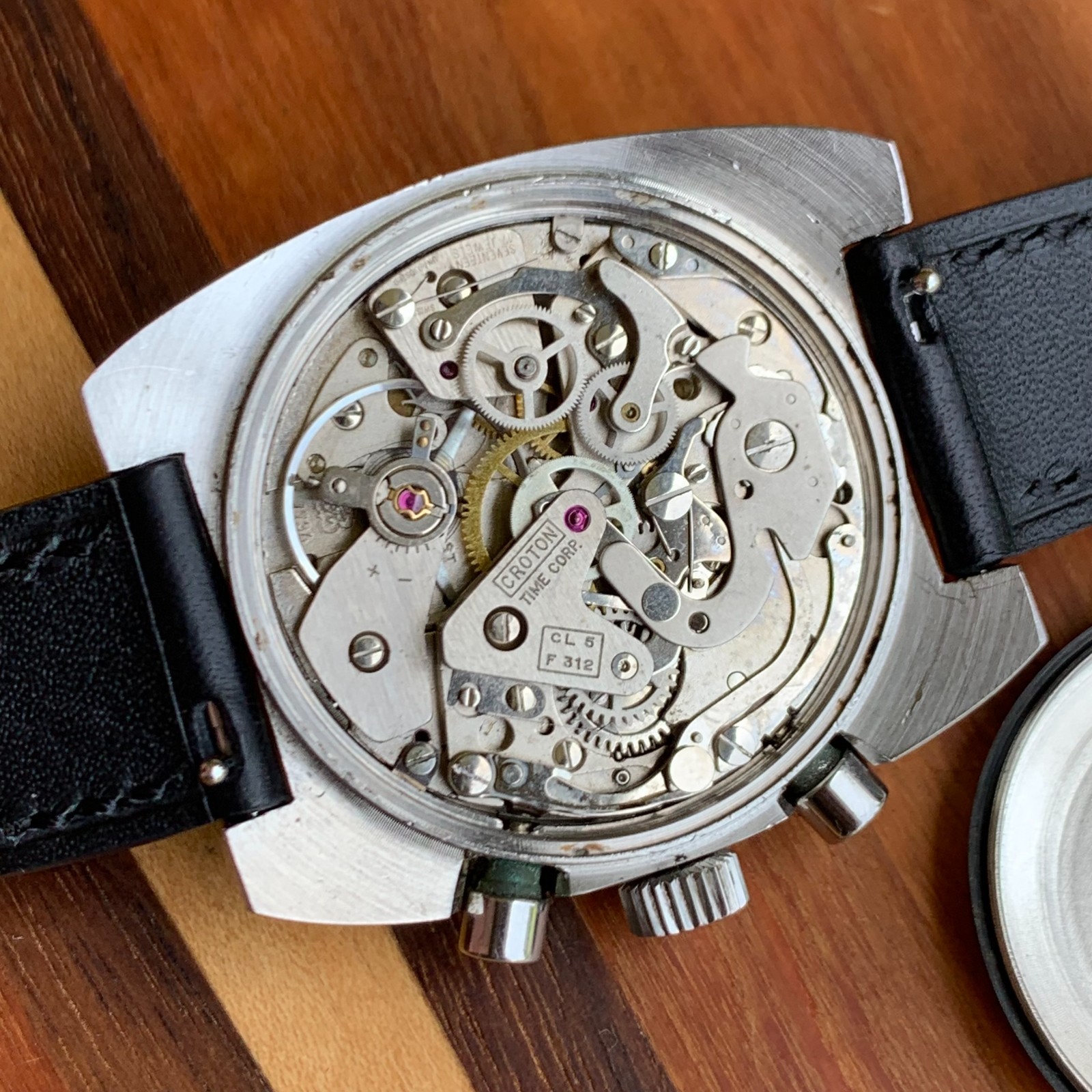 Vintage Croton Chronomaster “Dato” Orange 963011 Chronograph 37.5mm – Serviced