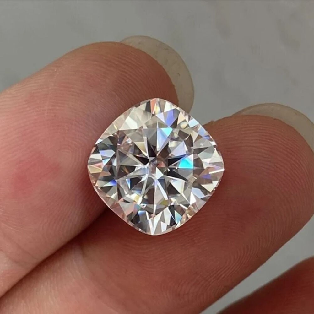 1.00 ctw D/FL Cushion Cut 6 mm Loose Moissanite With Certificate