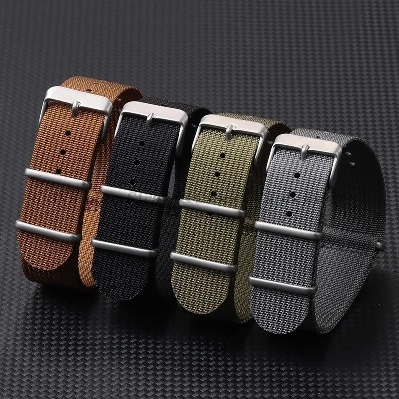 Nylon Watch Strap 18mm 20mm 22mm Military Sport Band Replacement