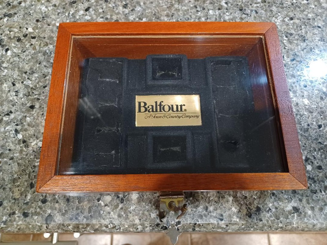 Balfour Town And Country Championship Ring Box in Nice Used Condition, Very Rare