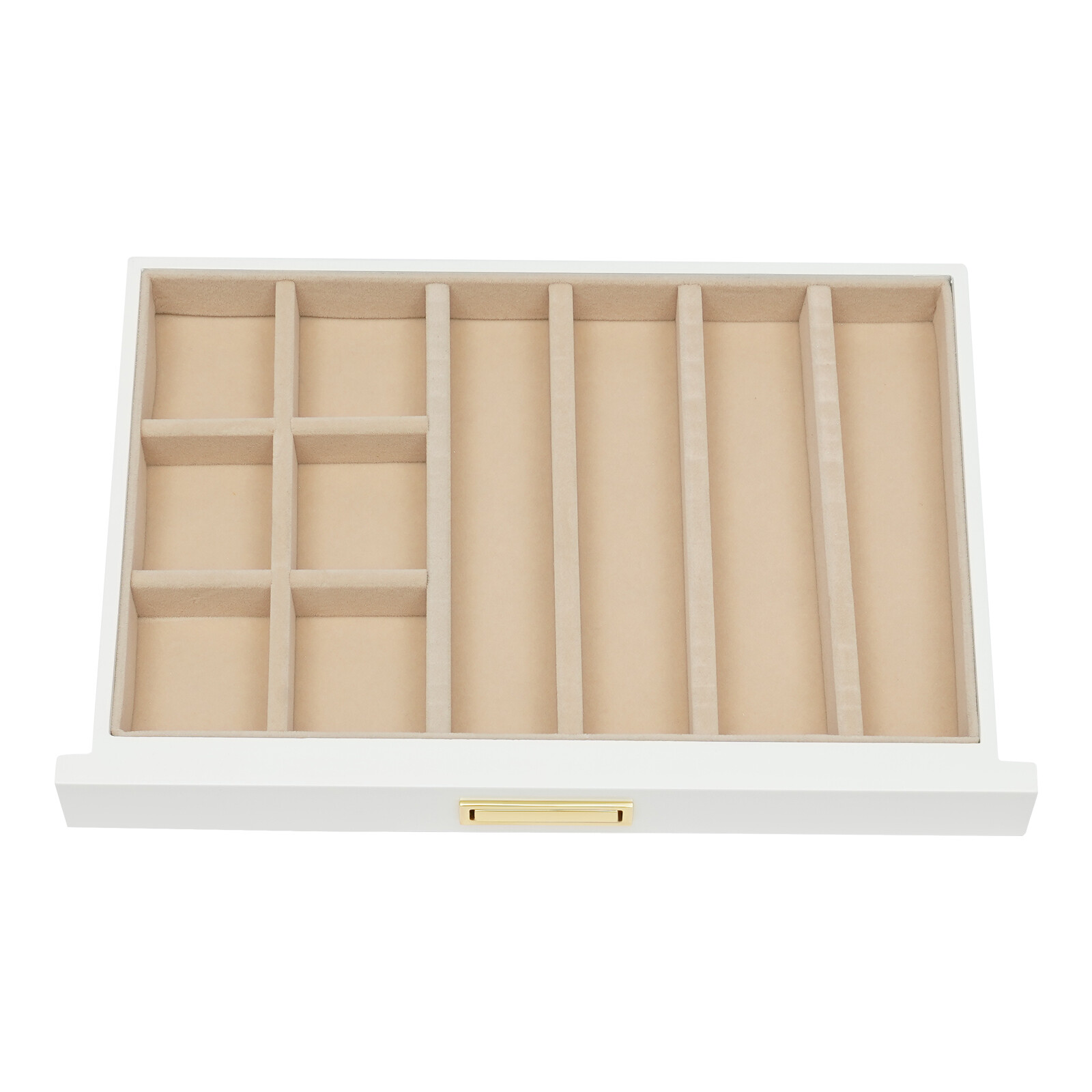 Jewelry Storage Box W/ Safe Lock 3 Layers Large Capacity Organizer with 2 Drawer