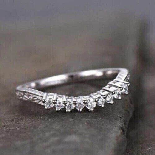 Lab Grown Diamond Solitaire Ring 925 Sterling Silver Engagement Jewelry