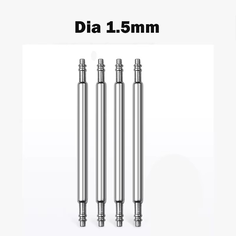 10 pcs Watch Spring Bar Pins Watchband Stainless Steel -Diameter 1.5mm or 1.8mm