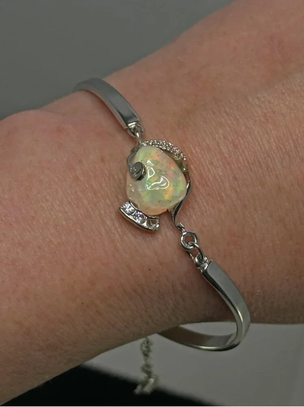 Vintage Opal Adjustible Cuff Bracelet