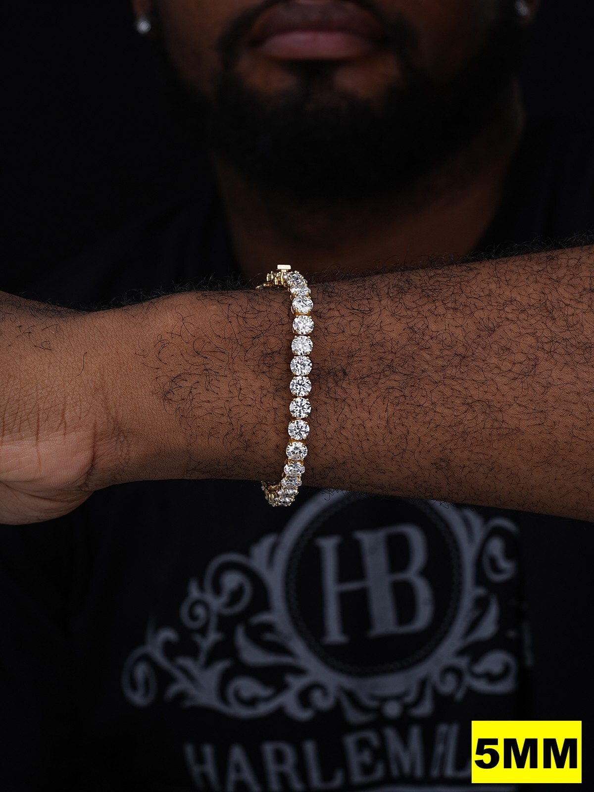 Tennis Bracelet SOLID 925 Sterling Silver MOISSANITE Passes Tester 3-7mm