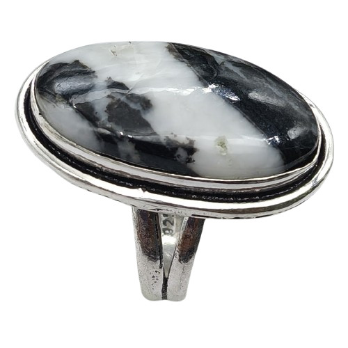 Buffalo turquoise Natural Gemstone Silver Plated Ring US Size-9.5 A 1002
