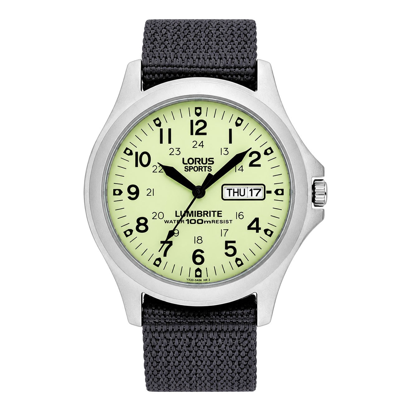 Lorus Lumibrite Military 37mm Watch RJ655AX9