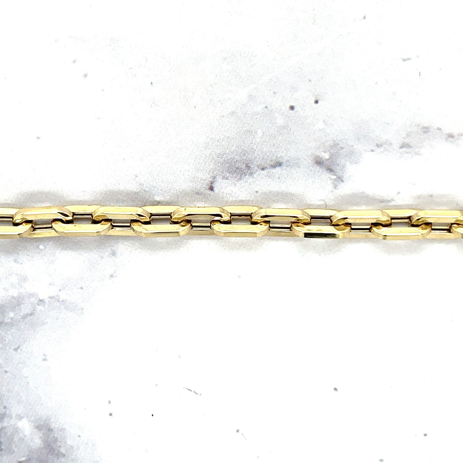 14K Yellow Gold 4.2mm Chunky Paperclip Chain Necklace, 18″, Real Gold
