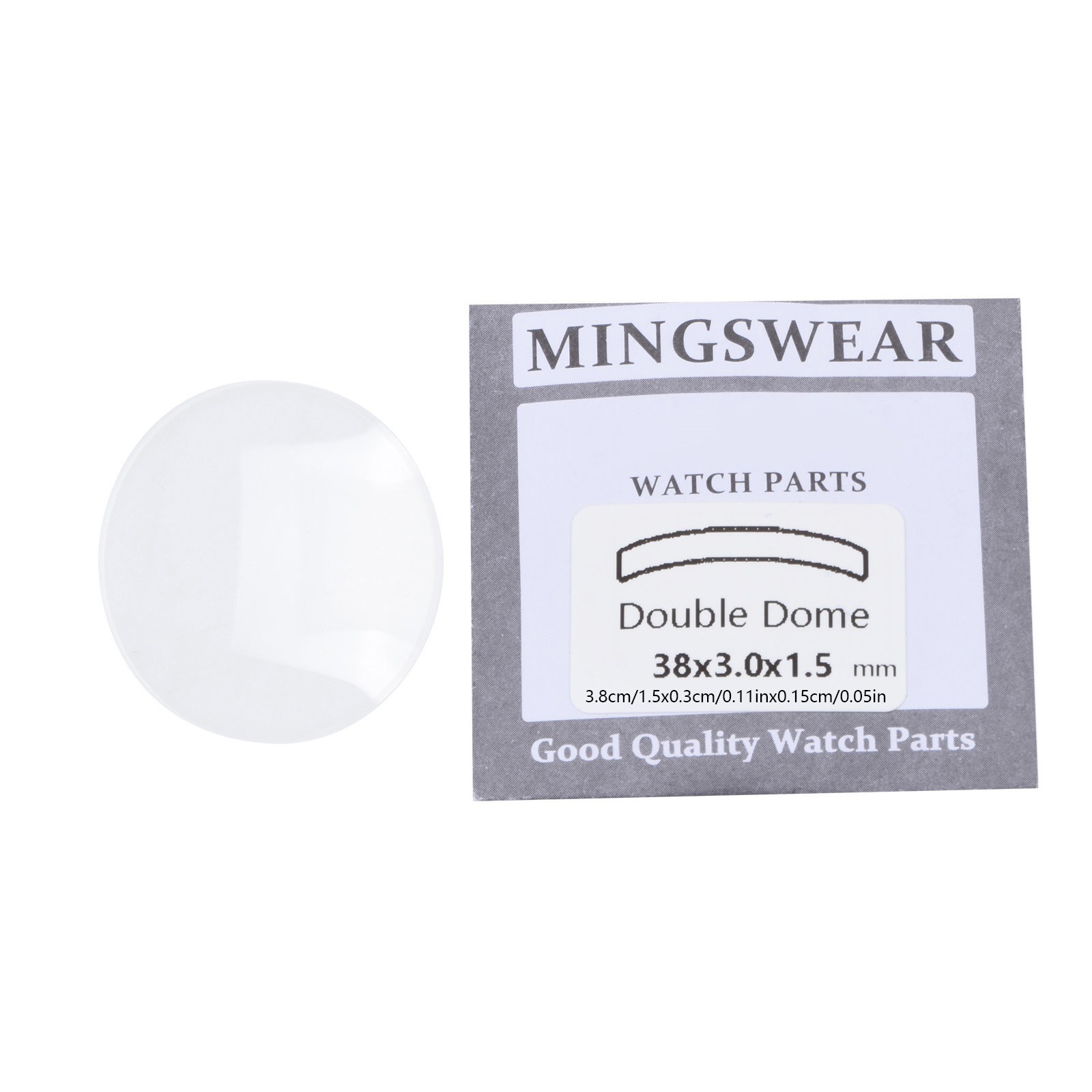 New Durable Double Domed Mineral Watch Crystal 30mm-38mm Diameter Concave Glass