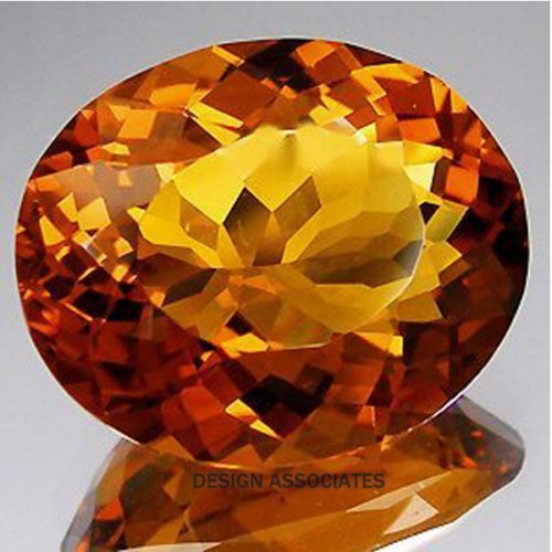 MADEIRA CITRINE 10X8 MM OVAL CUT FROM BRAZIL
