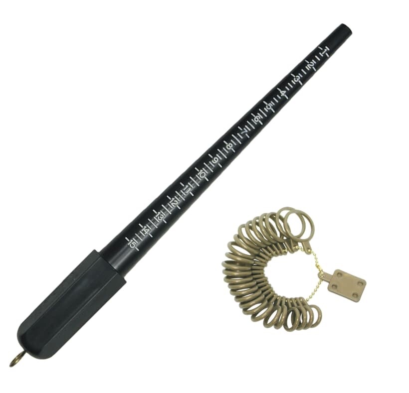 Ring Size Stick Finger Gauge Ring Sizer Set Ring Measuring Size Jewelry Tool Set