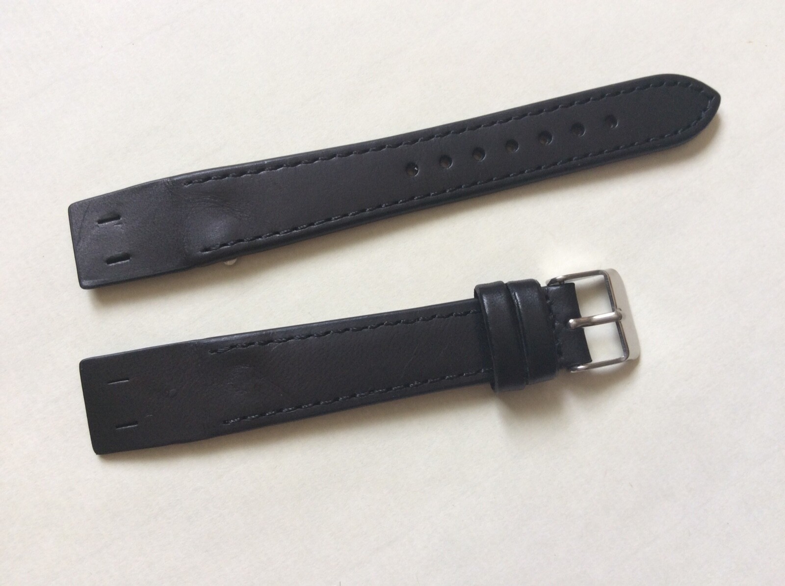 Genuine Leather Strap for Fixed Lops 18mm Black, Brown Watch Band Open Ends ITWS