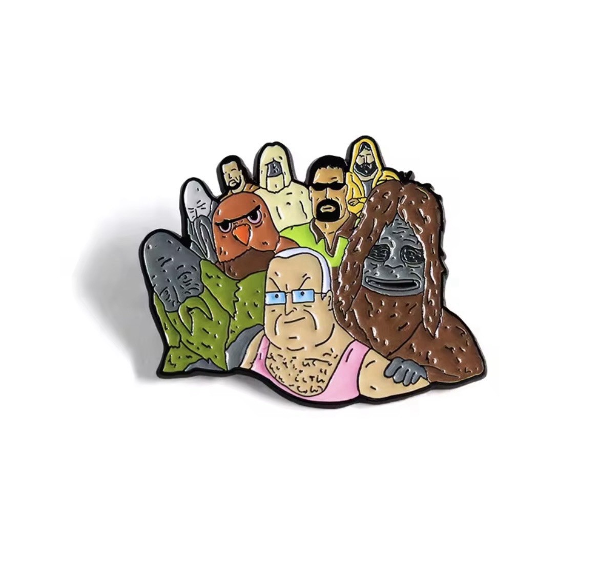 Big Lez Sassy Sasquatch Style 1pc Pin Rubber Backs Humorous Funny FREE SHIPPING