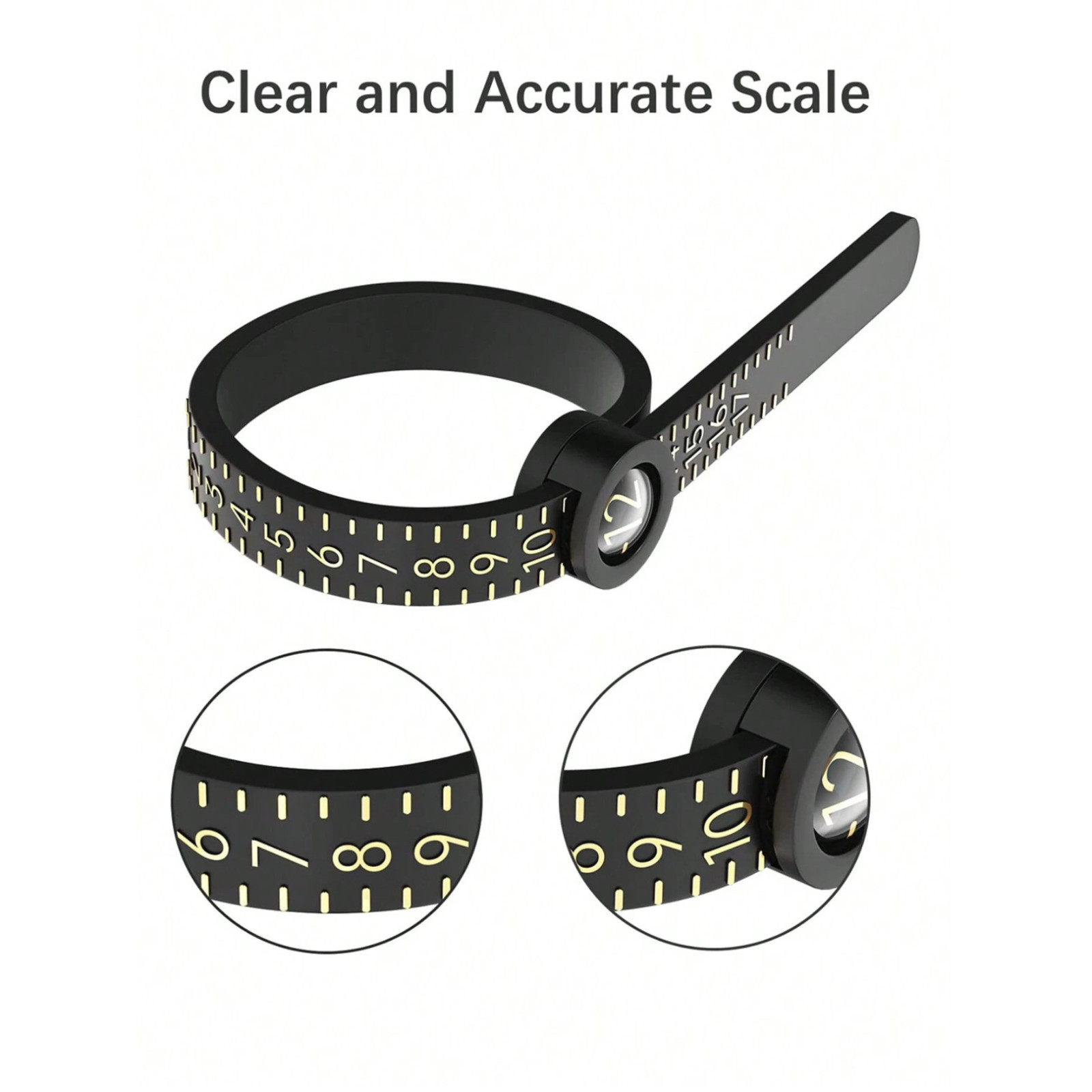 Ring Sizer Finger Measure Gauge US Sizes 1-17 Reusable Ring Sizer Measuring Tool