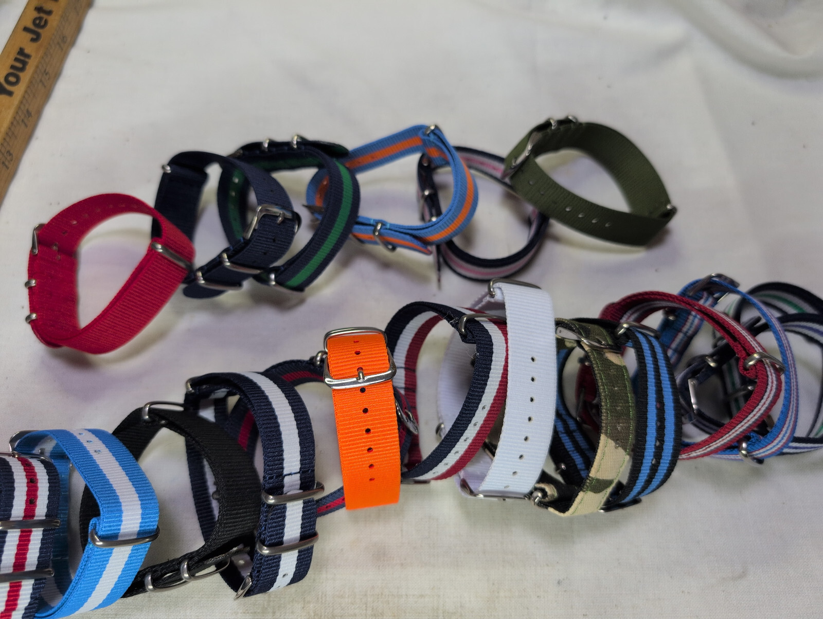 Nylon One-Piece Watch Strap – Minimalist Racing Band – 10-24mm – 20 Flavors