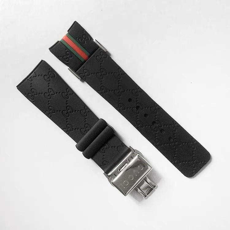 26MM Rubber replacement Watch Strap For I-Gucci Digital Men’s Watch YA114207