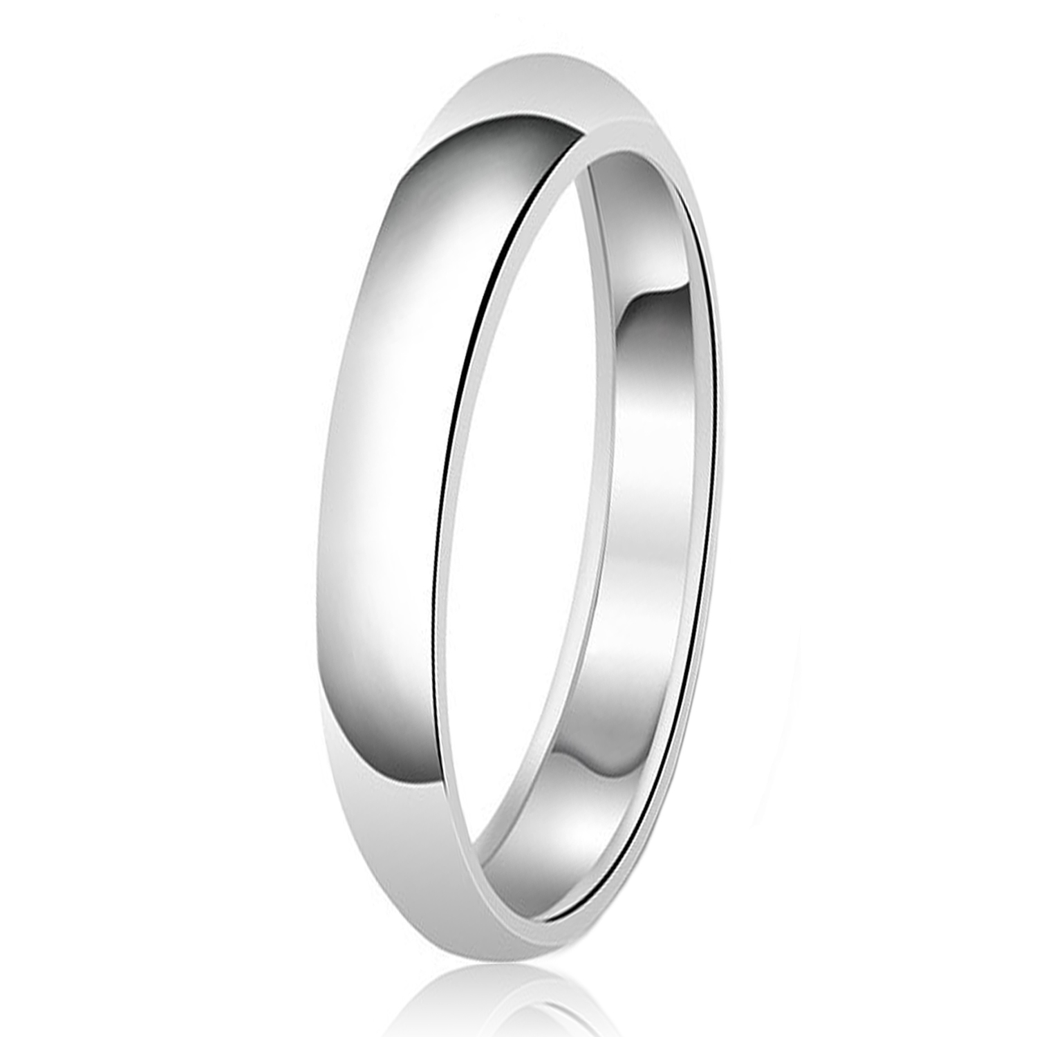 Mens Sterling Silver 925 Wedding Band Comfort Fit FREE ENGRAVING Gift for Dad