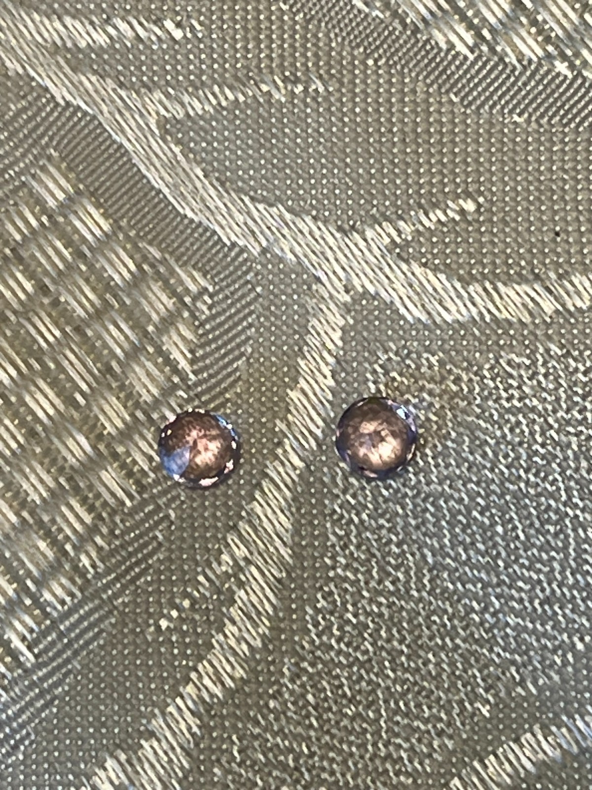 Two Natural 5mm round Amethyst-Not heat treated or enhanced