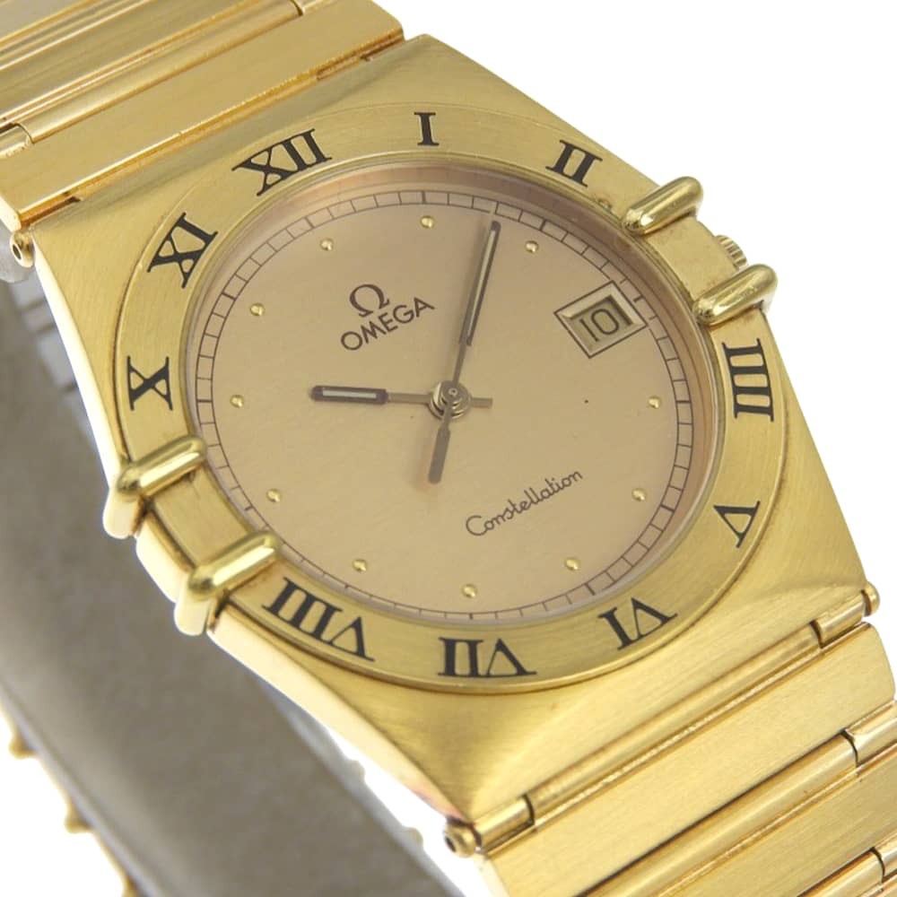 OMEGA Constellation Watches 5313 goldDial Plated Gold Quartz Analog displa…