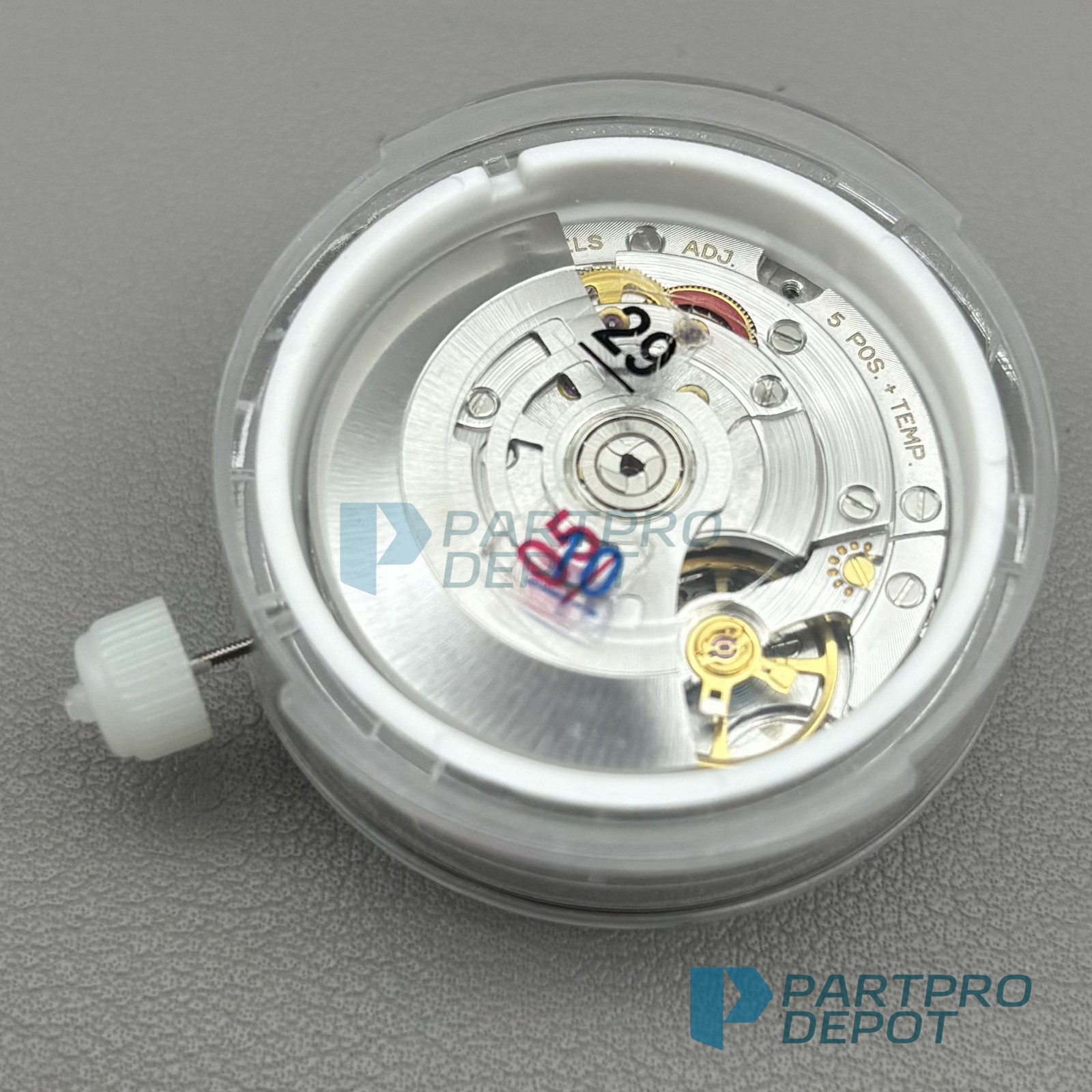 Automatic Mechanical Movement Dual Calendar 3255 31 Jewels Blue Balance Wheel