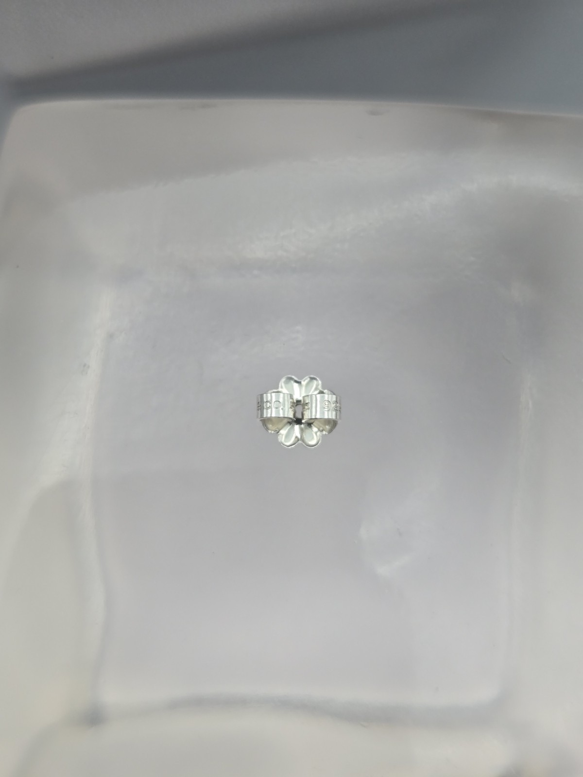 Authentic Tiffany & Co. Sterling Silver Earring Butterfly Push Back Backing Used