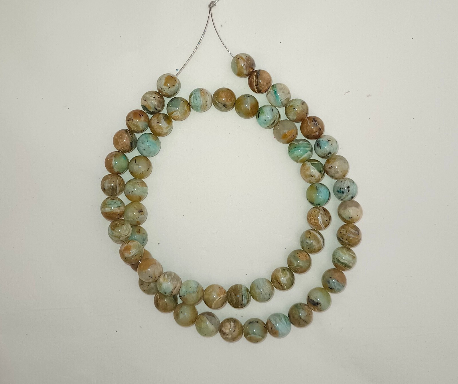 PERUVIAN OPAL 8MM ROUND BEADS – 17.75″ Strand – 5281E