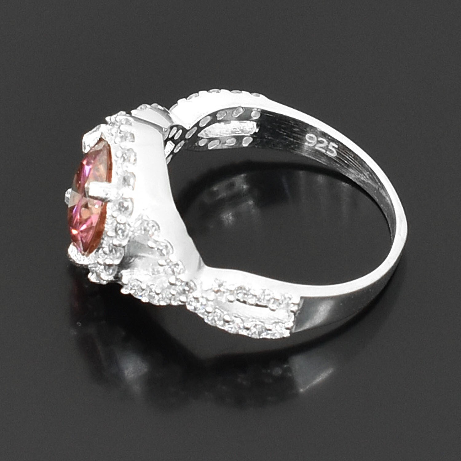 Certified 1.65Ct Pink Diamond Solitaire Ring !Tariff Free