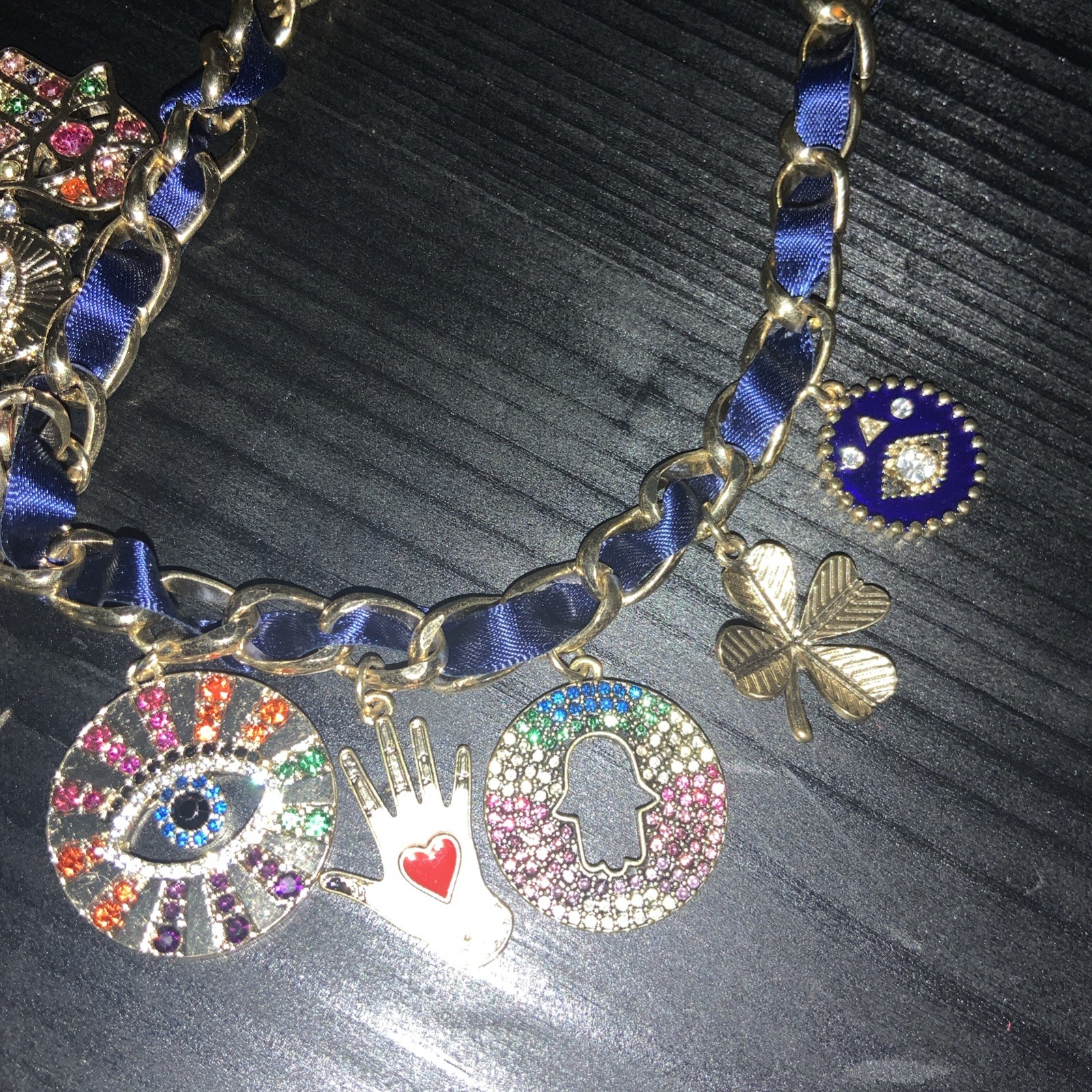 Betsey Johnson Lucking Out Eye Statement Necklace – Extremely Rare – G1