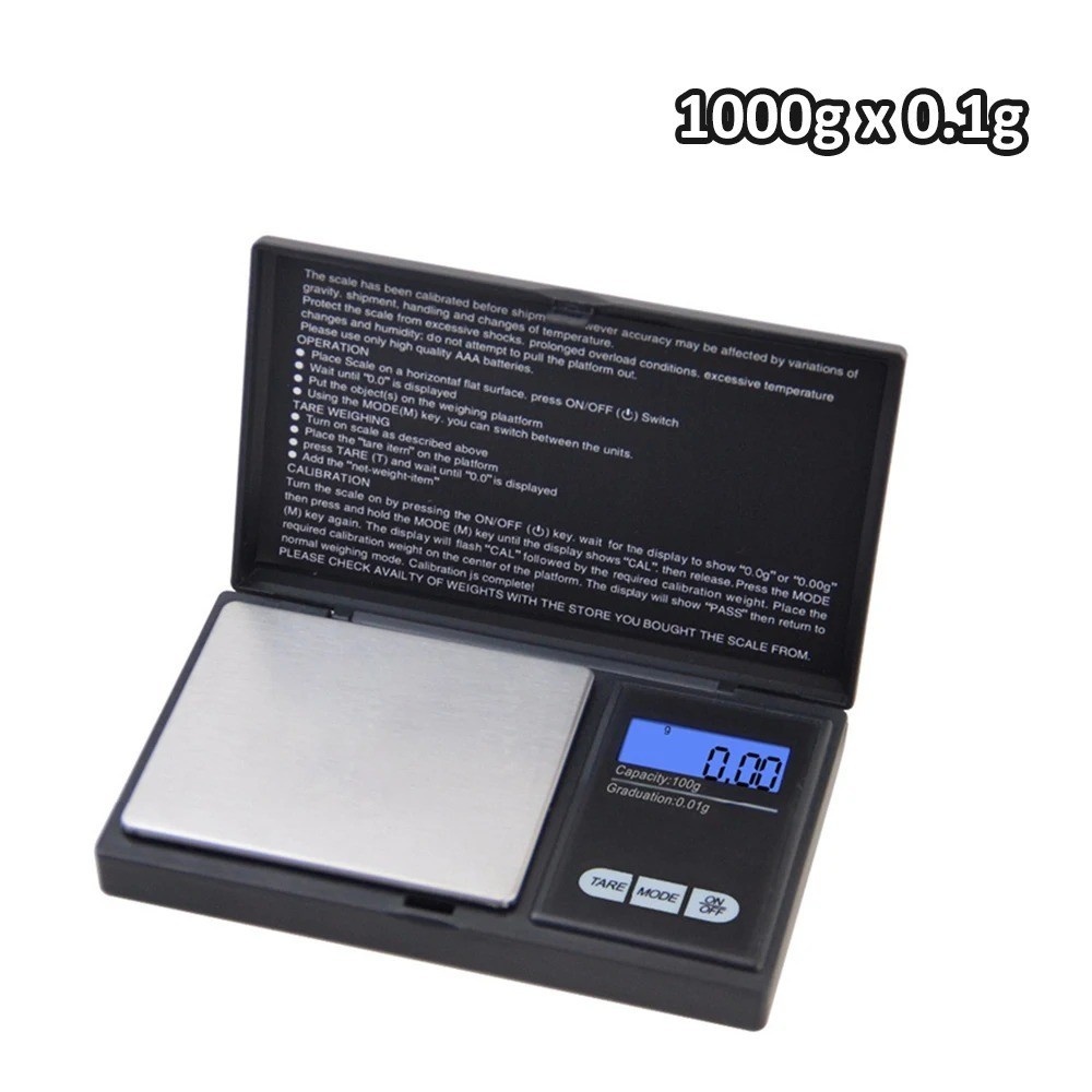 Digital Pocket Scale 1000g x 0.1g Gram | Gold Silver Coin Jewelry Herb Grain