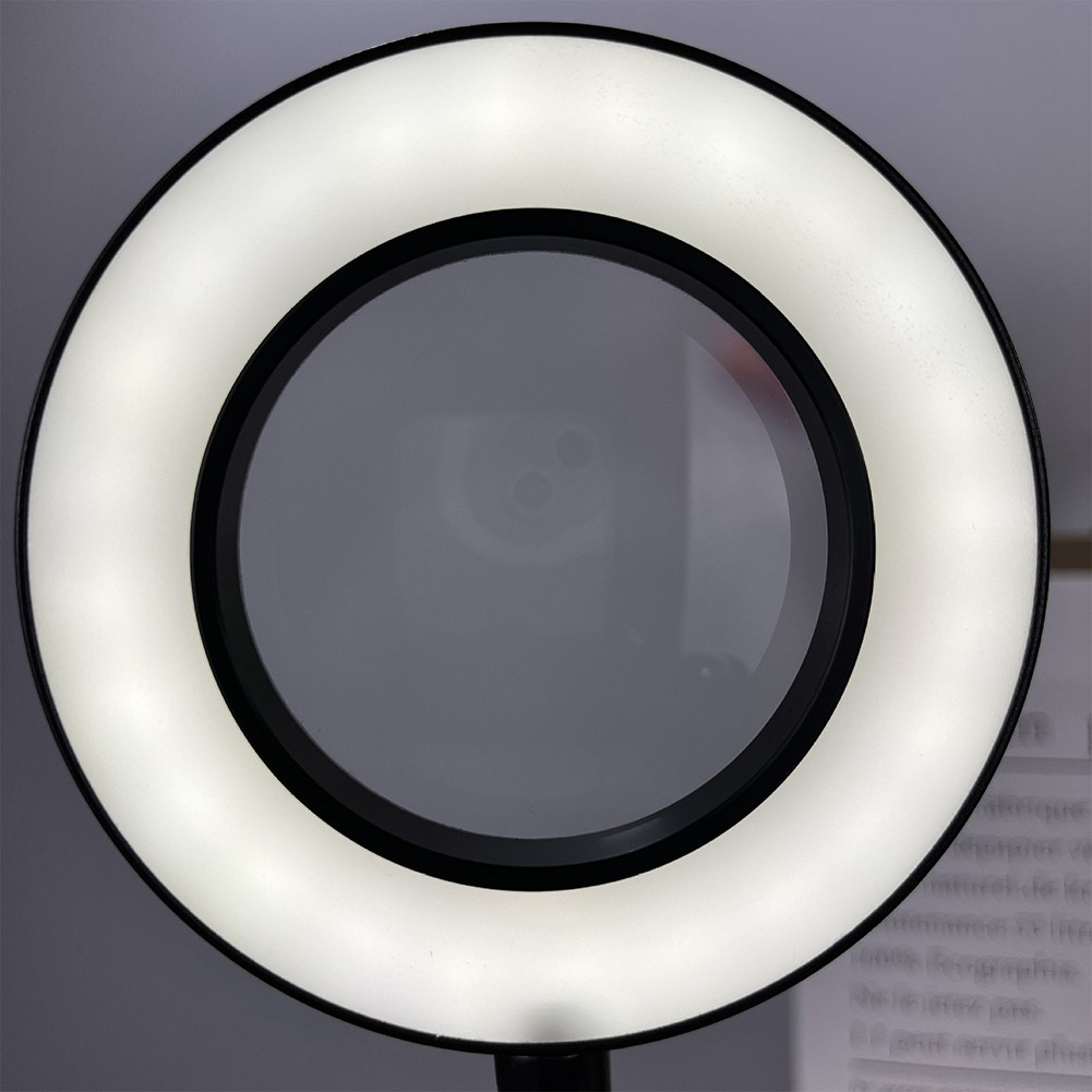 10X Magnifying Glass Desk Light Magnifier LED Lamp Reading Lamp With Base&Clamp