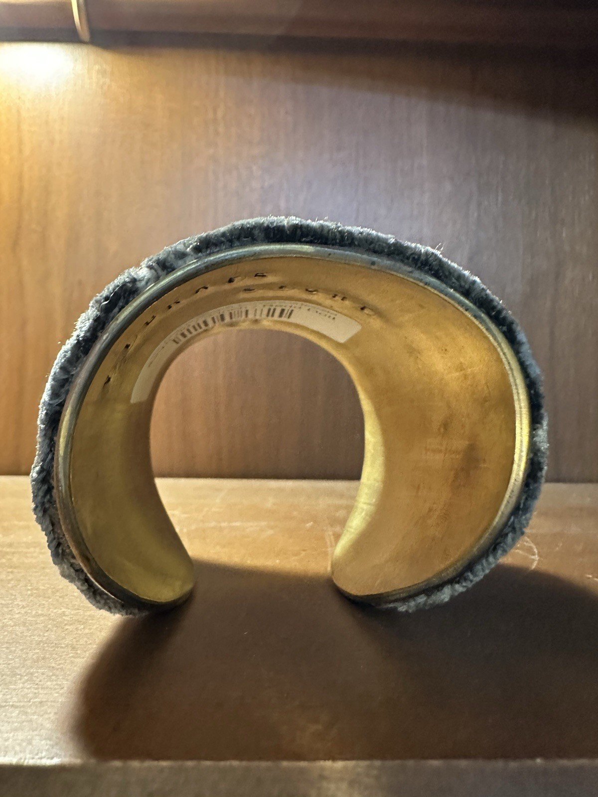 Authentic Redd Dott Designer Crushed Velvet Cuff Bracelet- “Create Light” Mantra