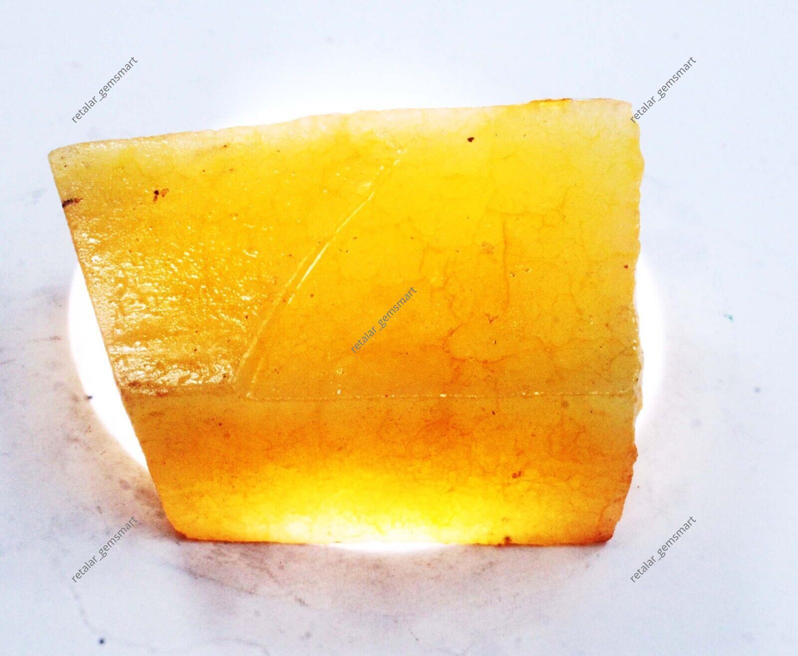LOOSE GEMSTONE Huge Size Yellow Sapphire Rough 1080 Ct Natural Uncut CERTIFIED